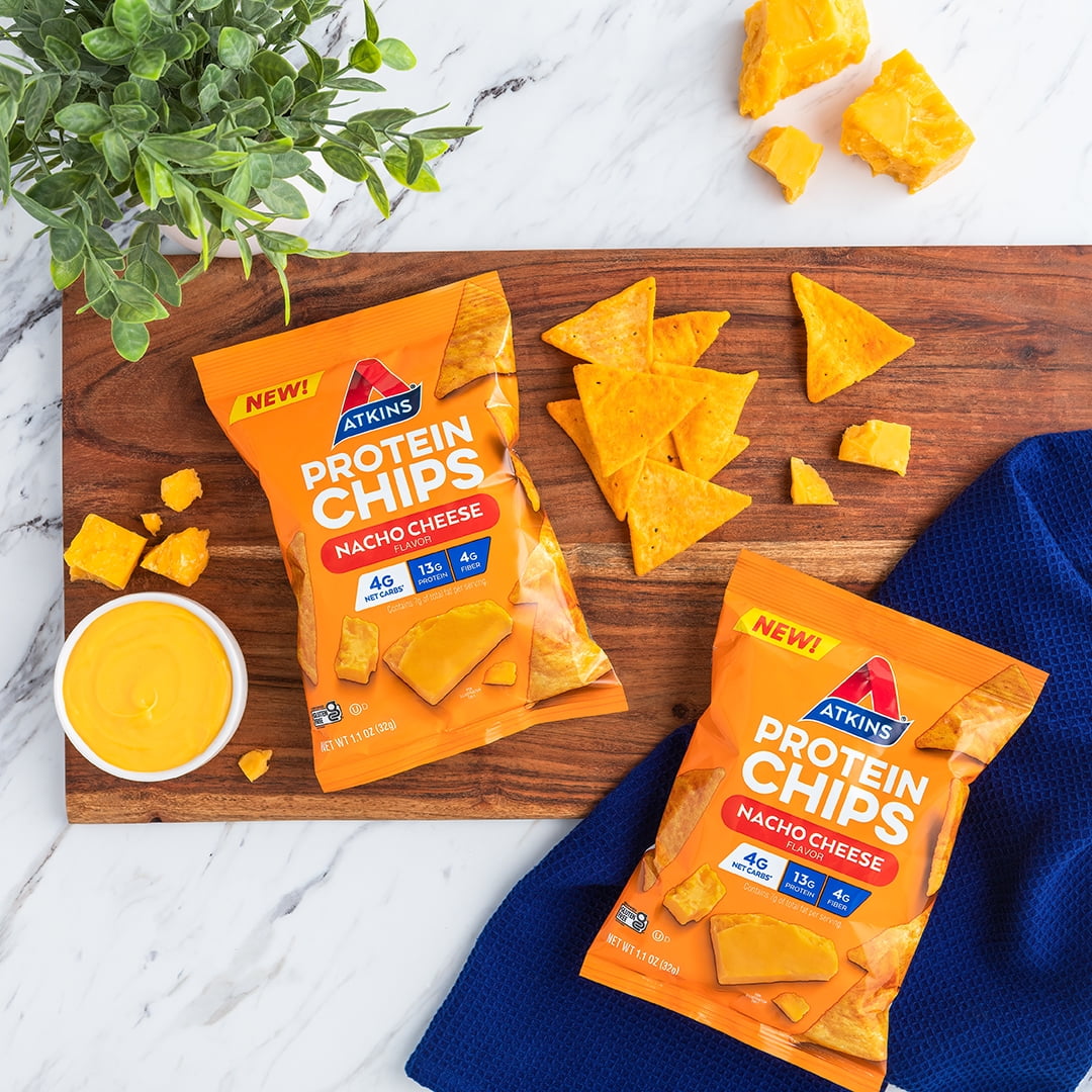 Atkins Nacho Cheese Protein Chips, 1.1oz