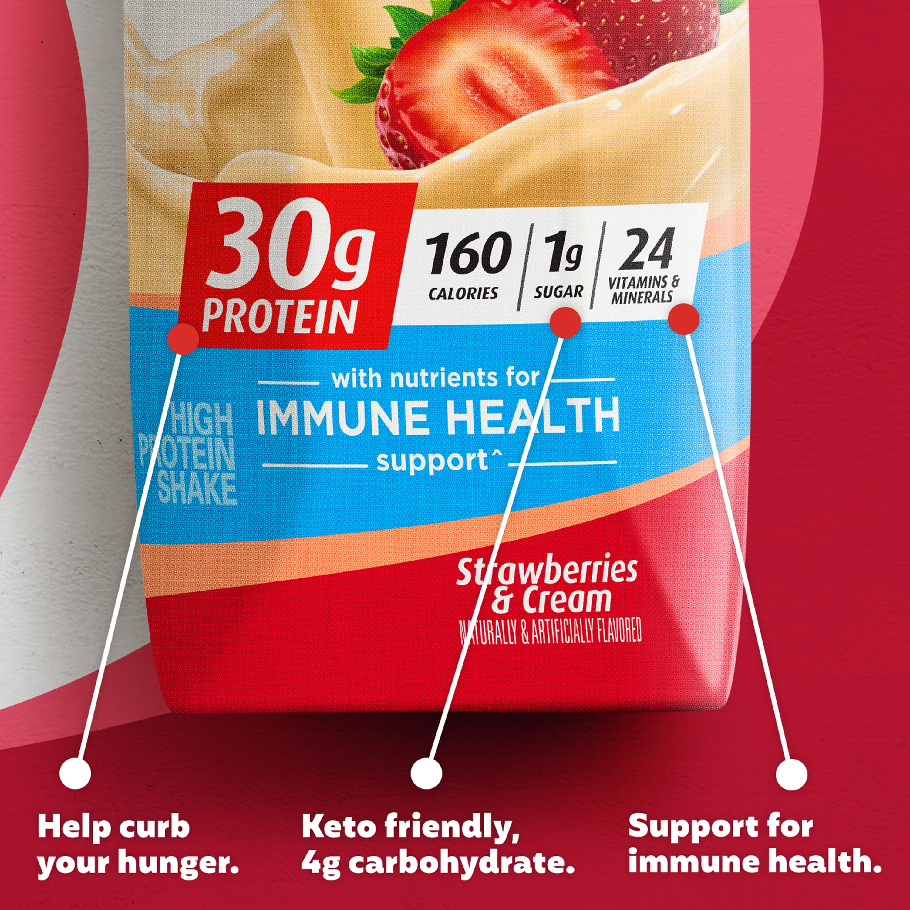 Premier Protein Strawberry & Cream High Protein Shakes