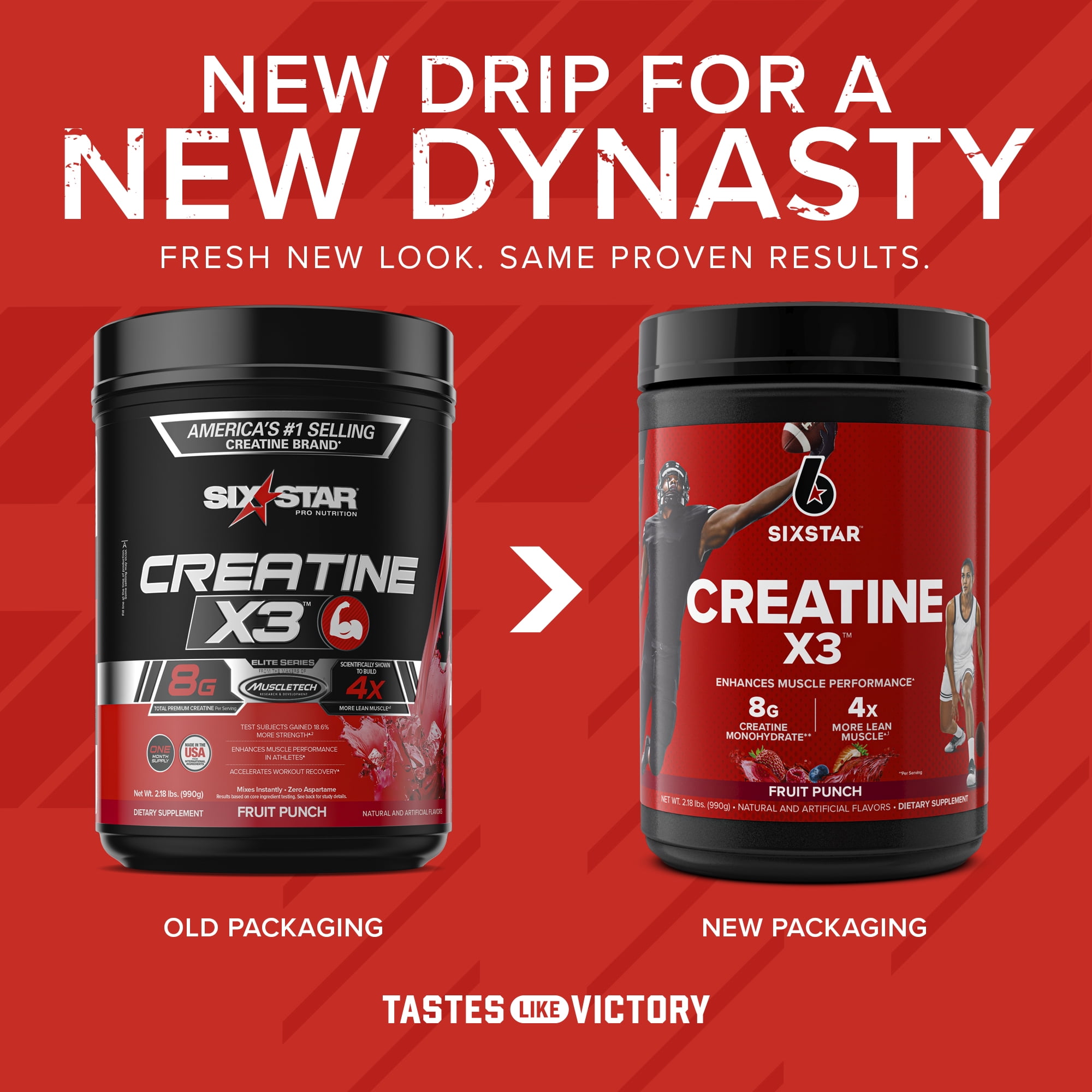 Six Star Creatine X3 BCAA Powder, Fruit Punch