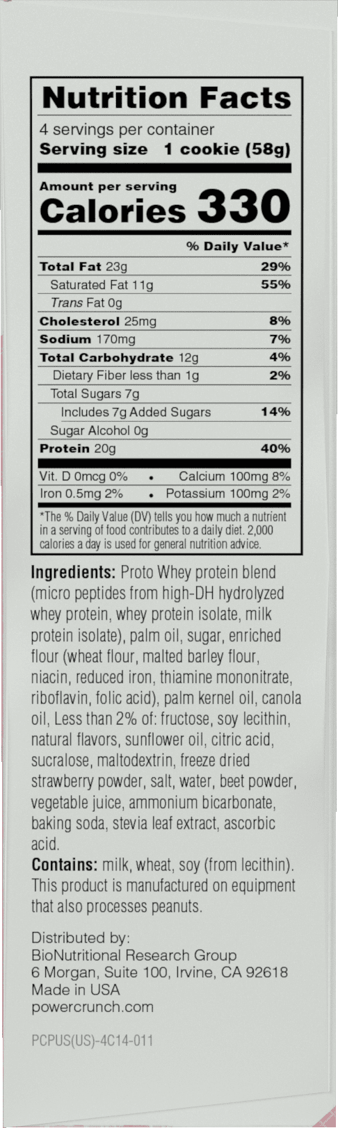 Power Crunch PRO Strawberry Cream Protein Bars, 20g