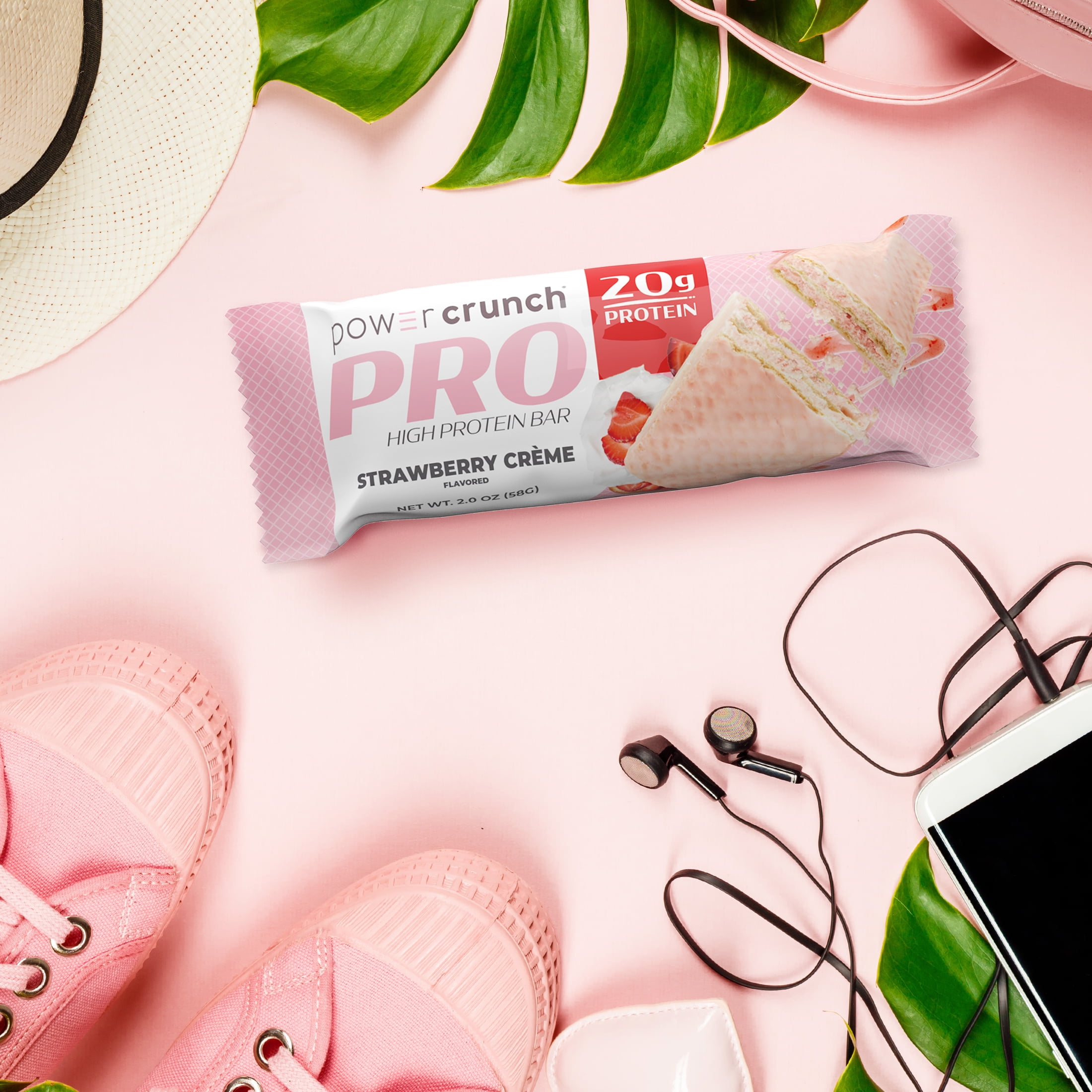 Power Crunch PRO Strawberry Cream Protein Bars, 20g