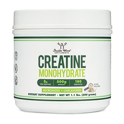 Double Wood Creatine Monohydrate Powder 1.1lbs, Unflavored