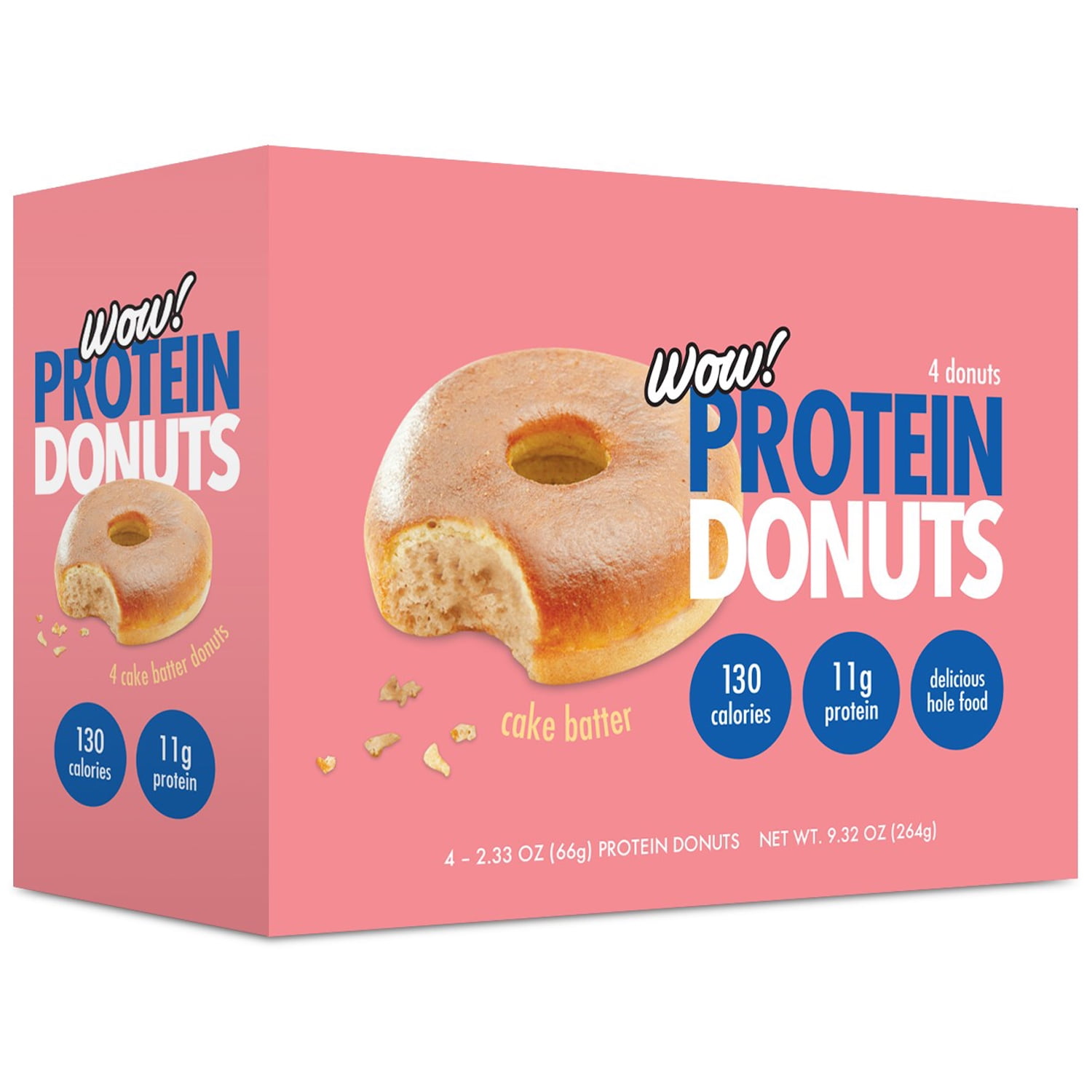 Protein Donuts - Cake Batter, 11g Protein, 4 Count