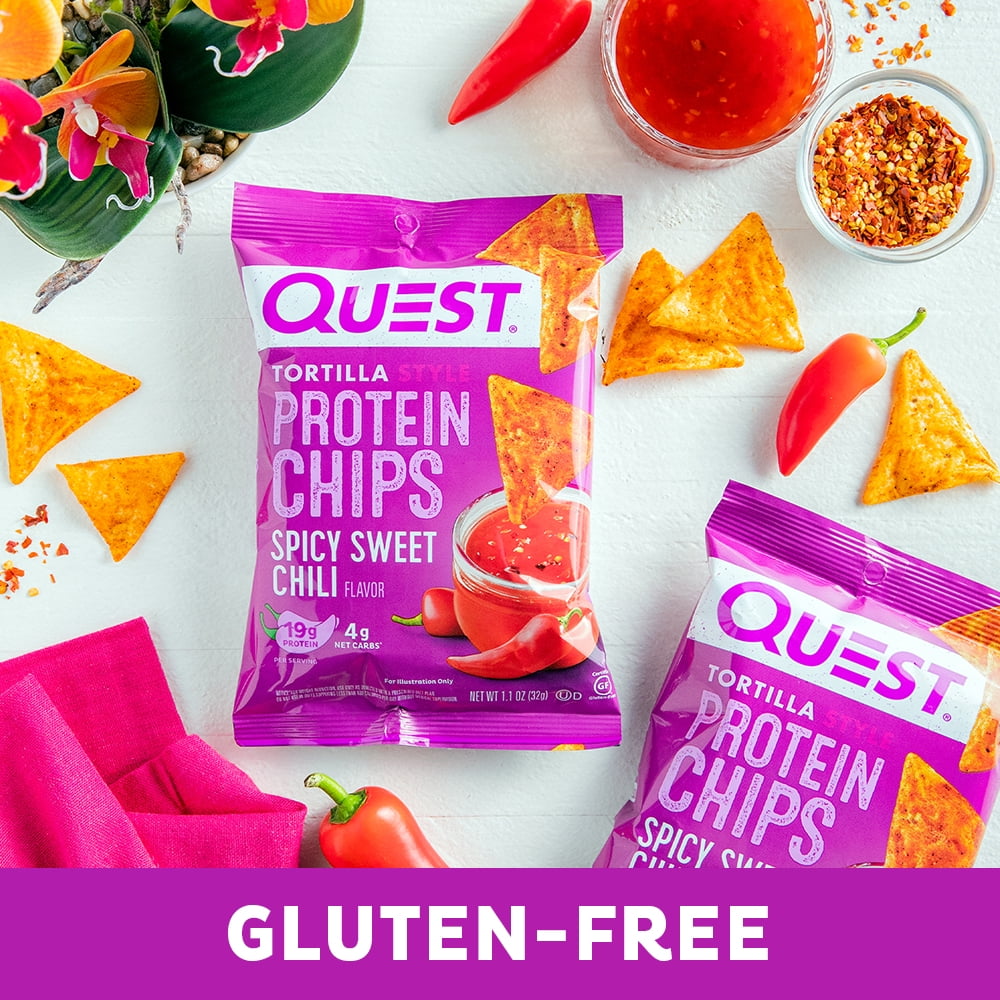Quest Spicy Sweet Chili Protein Chips, Low Carb