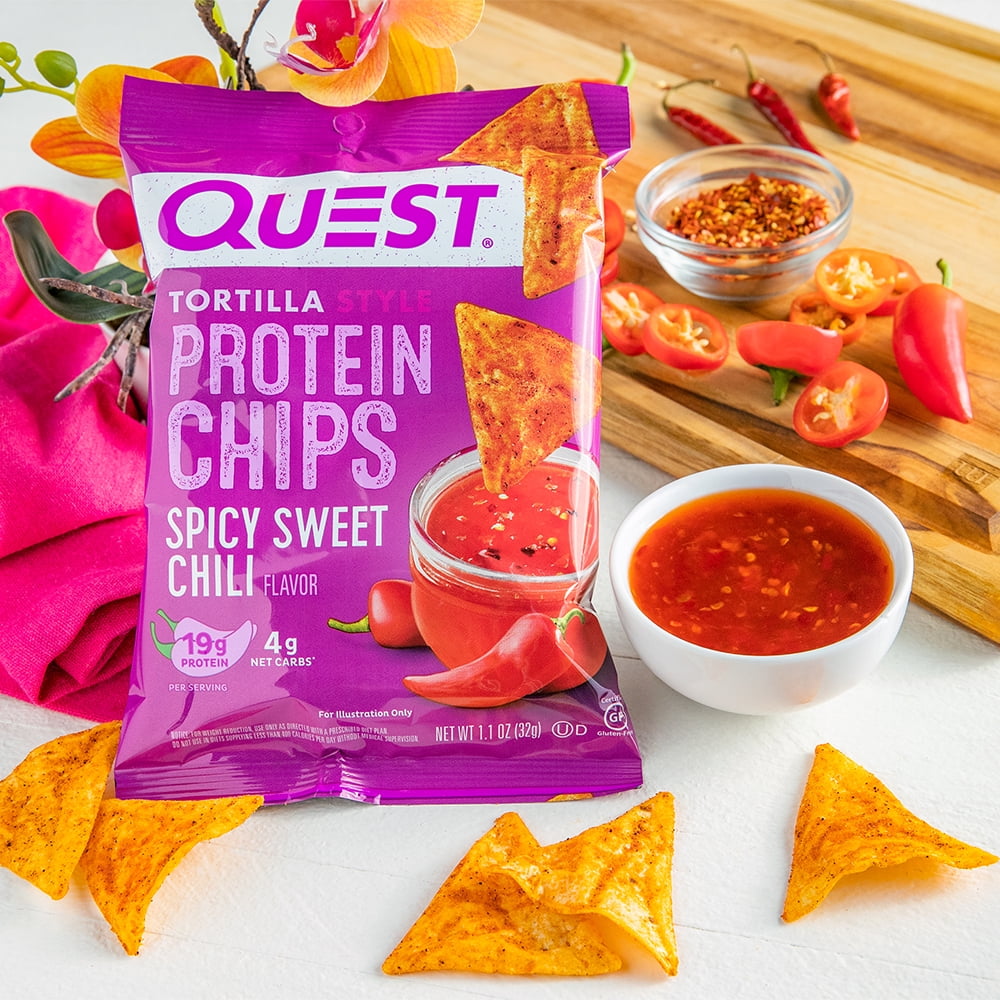 Quest Spicy Sweet Chili Protein Chips, Low Carb