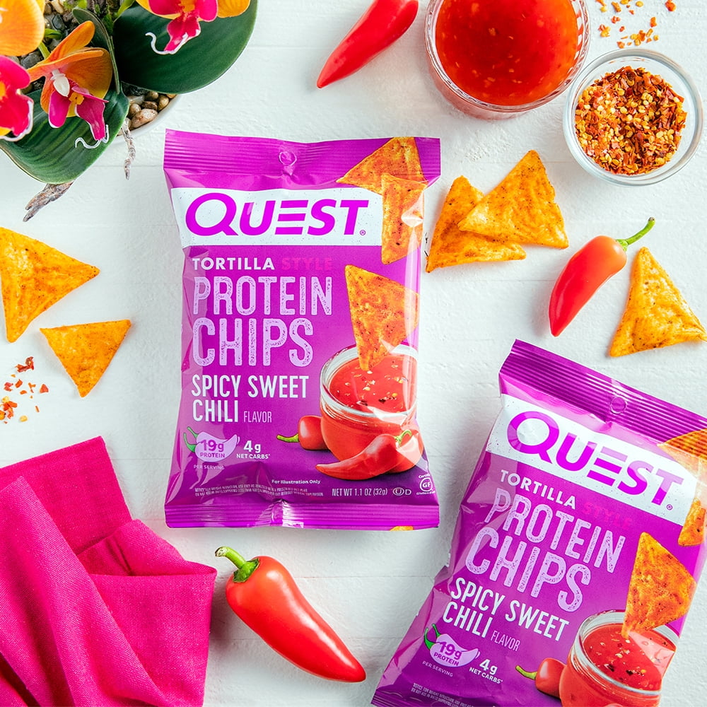 Quest Spicy Sweet Chili Protein Chips, Low Carb