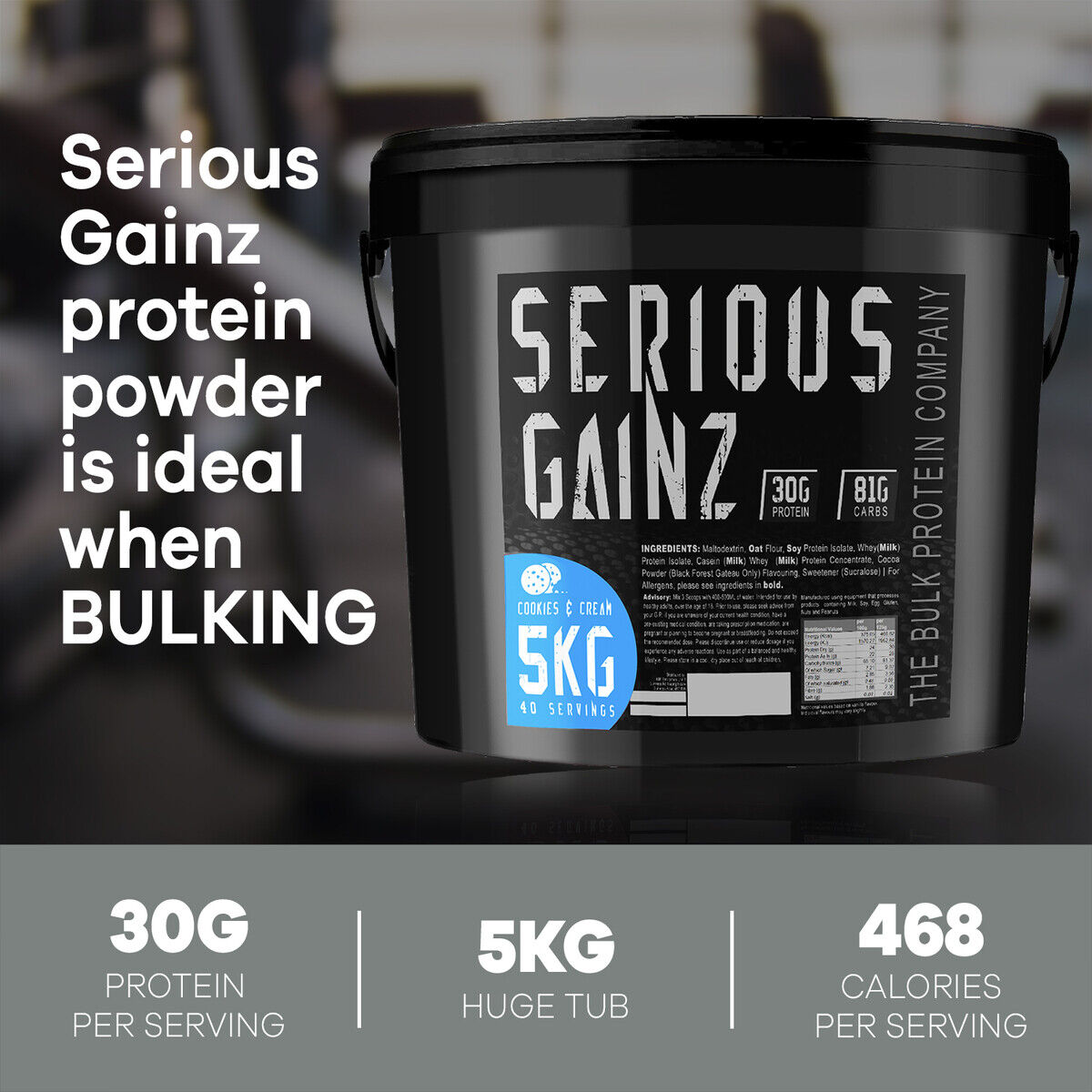 Serious Gainz 5kg Mutant Mass Weight Gainer