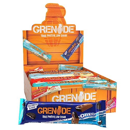Grenade Protein Bar Selection Box, 12 x 60g