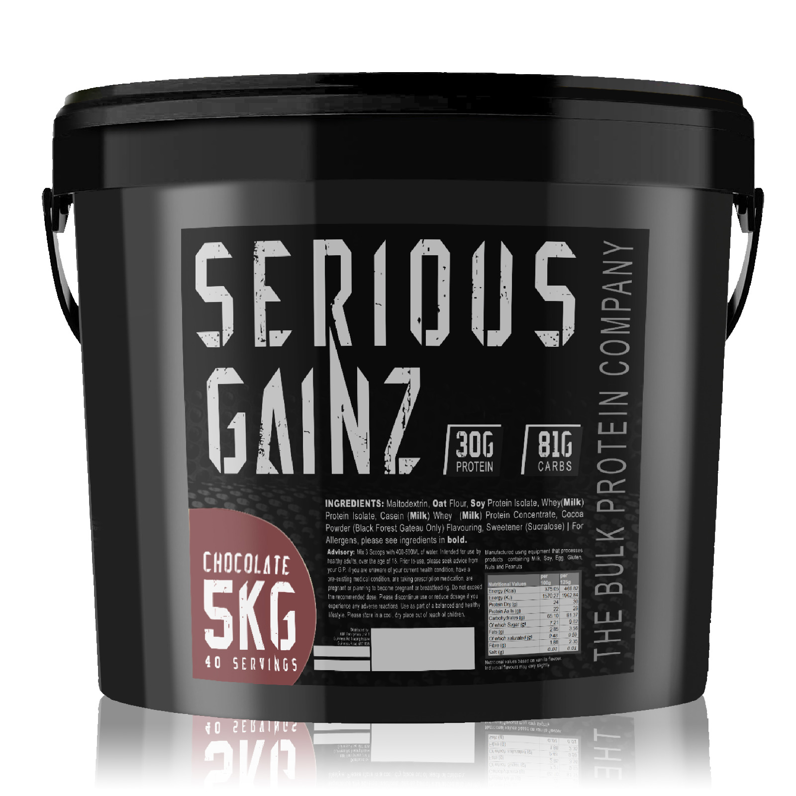 Serious Gainz 5kg Chocolate Muscle Mass Gainer