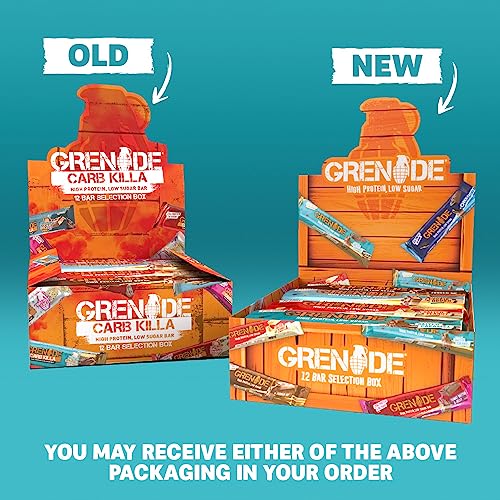 Grenade Protein Bar Selection Box, 12 x 60g