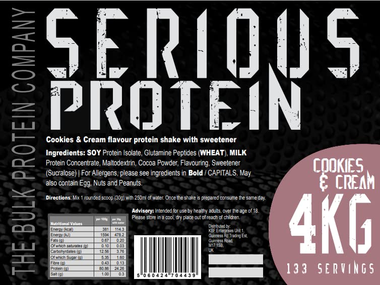 Serious Protein Cookies Flavor Whey & Casein Blend