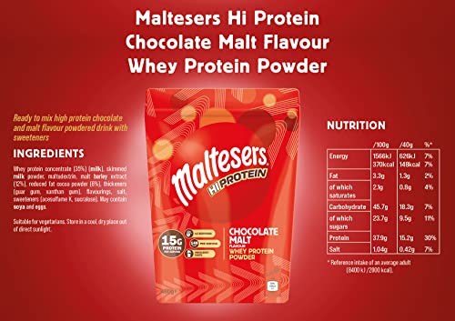 Maltesers Chocolate Whey Protein Shake Powder 480g