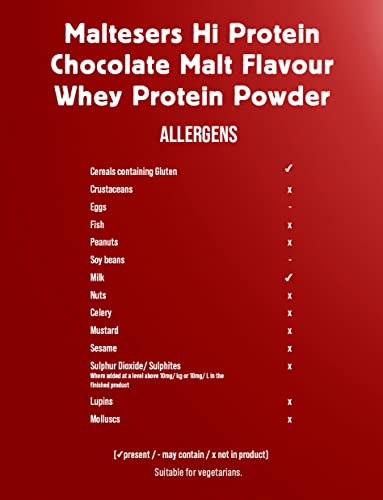 Maltesers Chocolate Whey Protein Shake Powder 480g