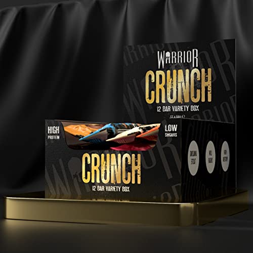 Warrior Crunch Protein Bars - 20g Protein, 12 Pack