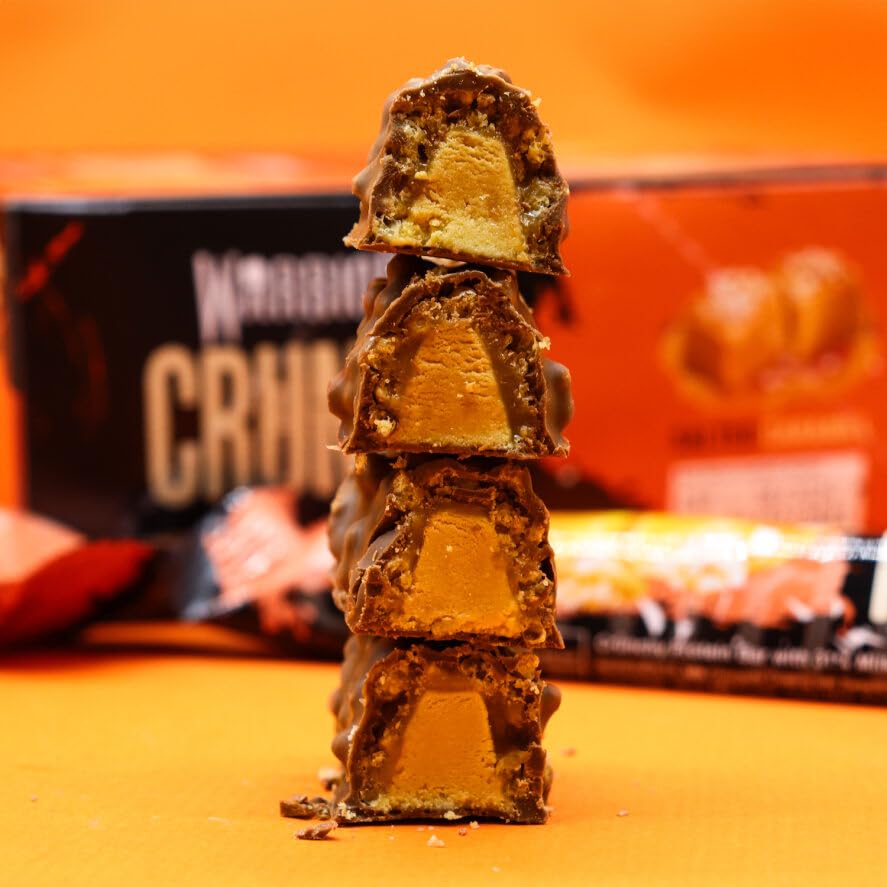 Warrior Crunch Protein Bars - 20g Protein, 12 Pack