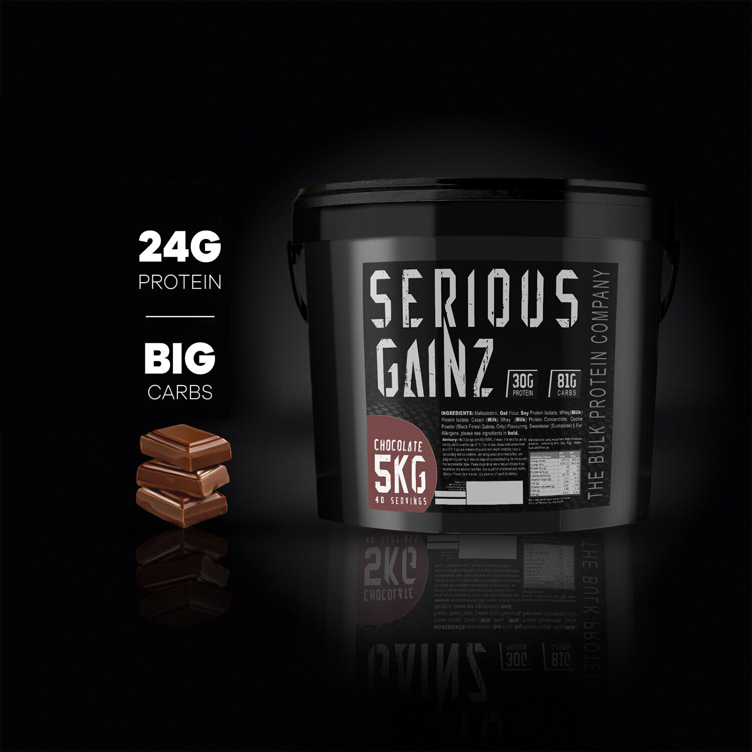Serious Gainz 5kg Chocolate Muscle Mass Gainer