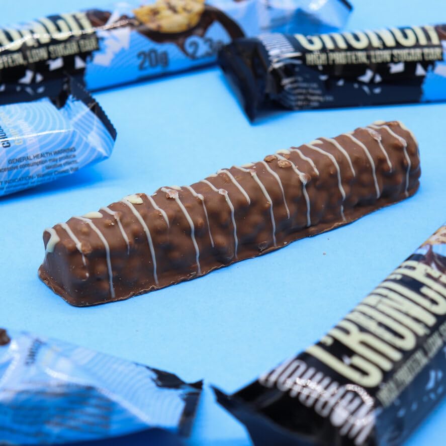 Warrior Crunch Protein Bars - 20g Protein, 12 Pack