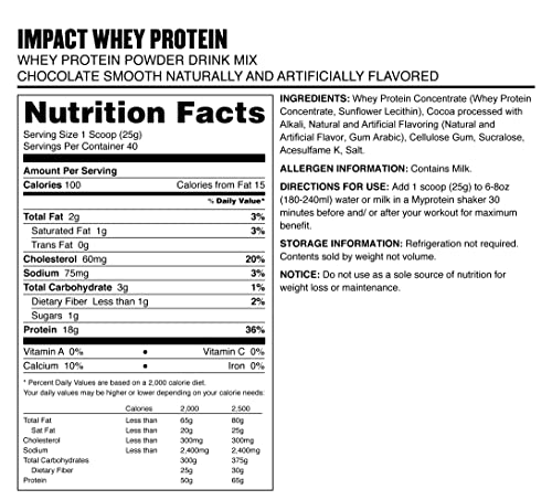 Myprotein Chocolate Smooth Whey Protein 1000g