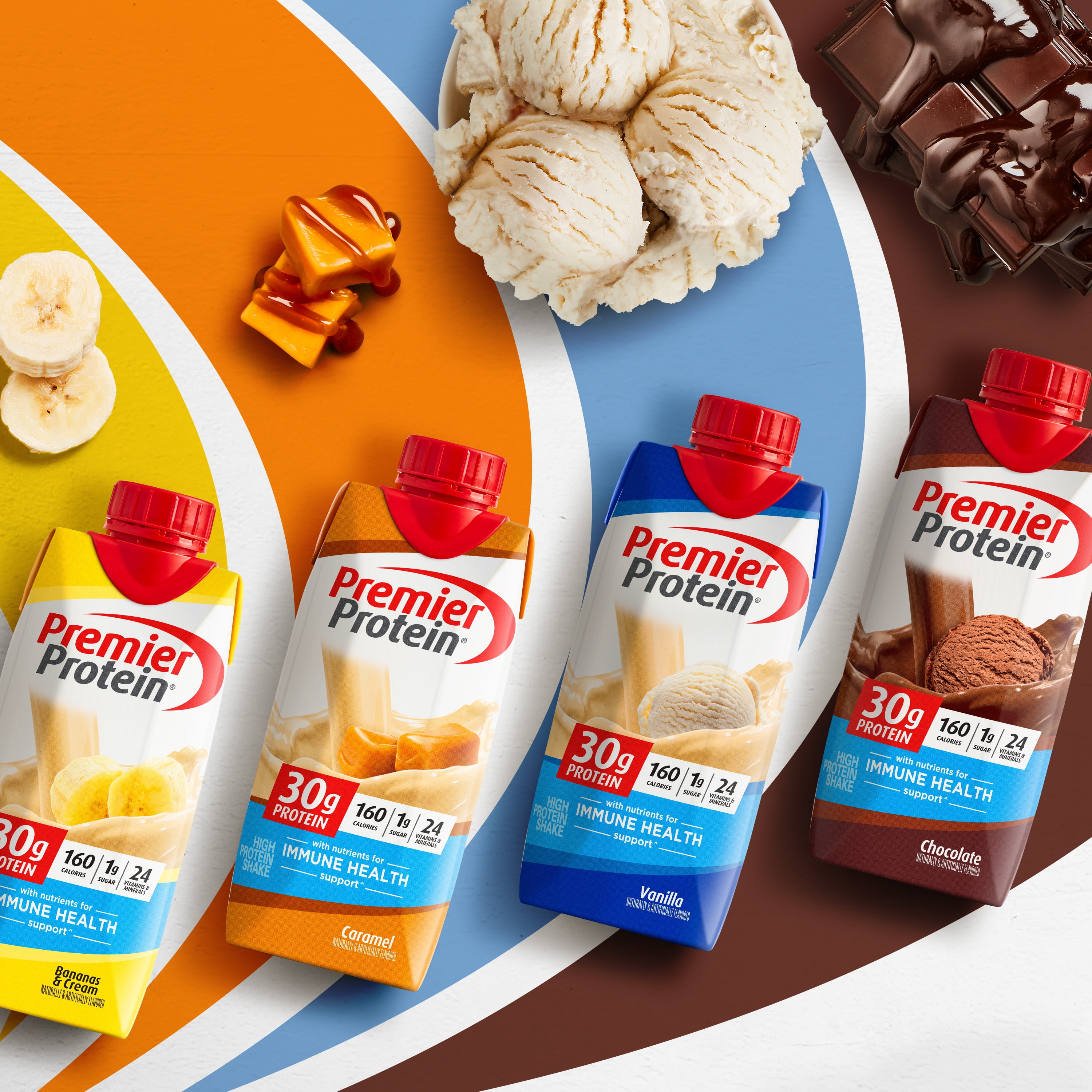 Caramel Premier Protein Shake, 30g Protein, 4 Pack