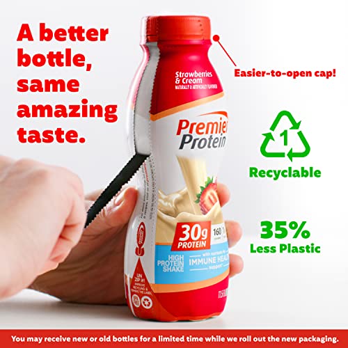 Premier Protein 30g Shake, Strawberries & Cream, 12-Pack