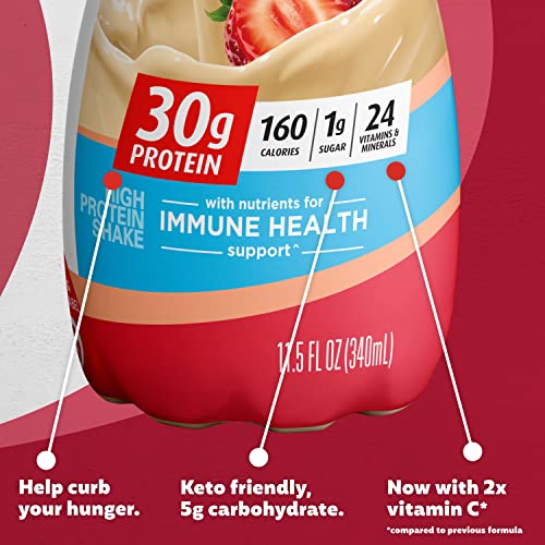 Premier Protein 30g Shake, Strawberries & Cream, 12-Pack