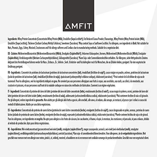 Amfit Nutrition Chocolate Hazelnut Whey Protein Powder