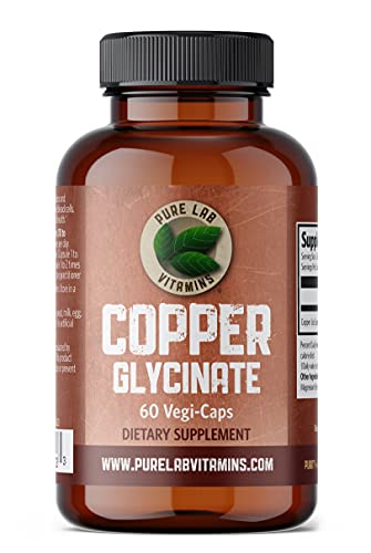 Copper Glycinate Supplement - 60 Vegan Capsules