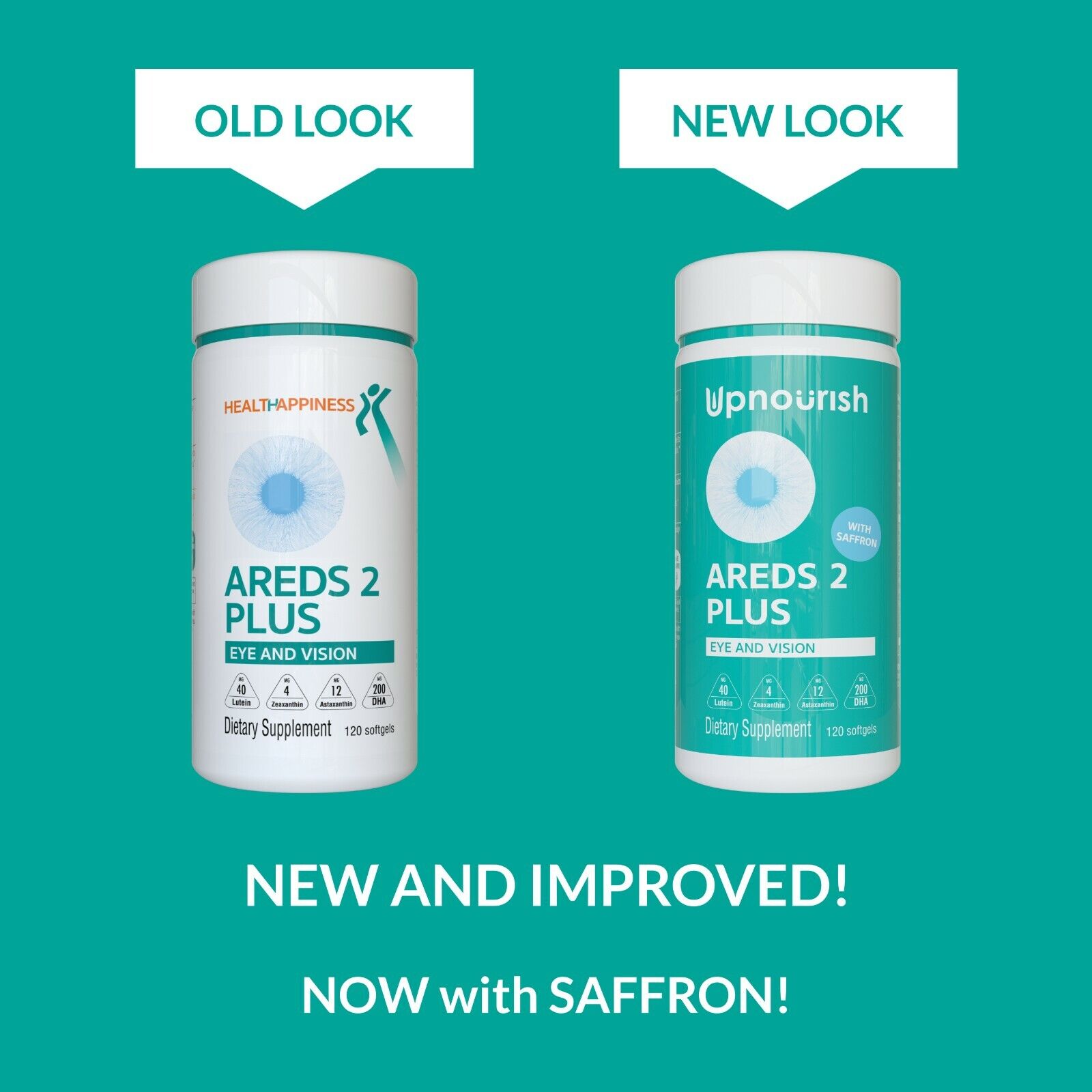 UpNourish AREDS 2 Plus Eye Health Supplement