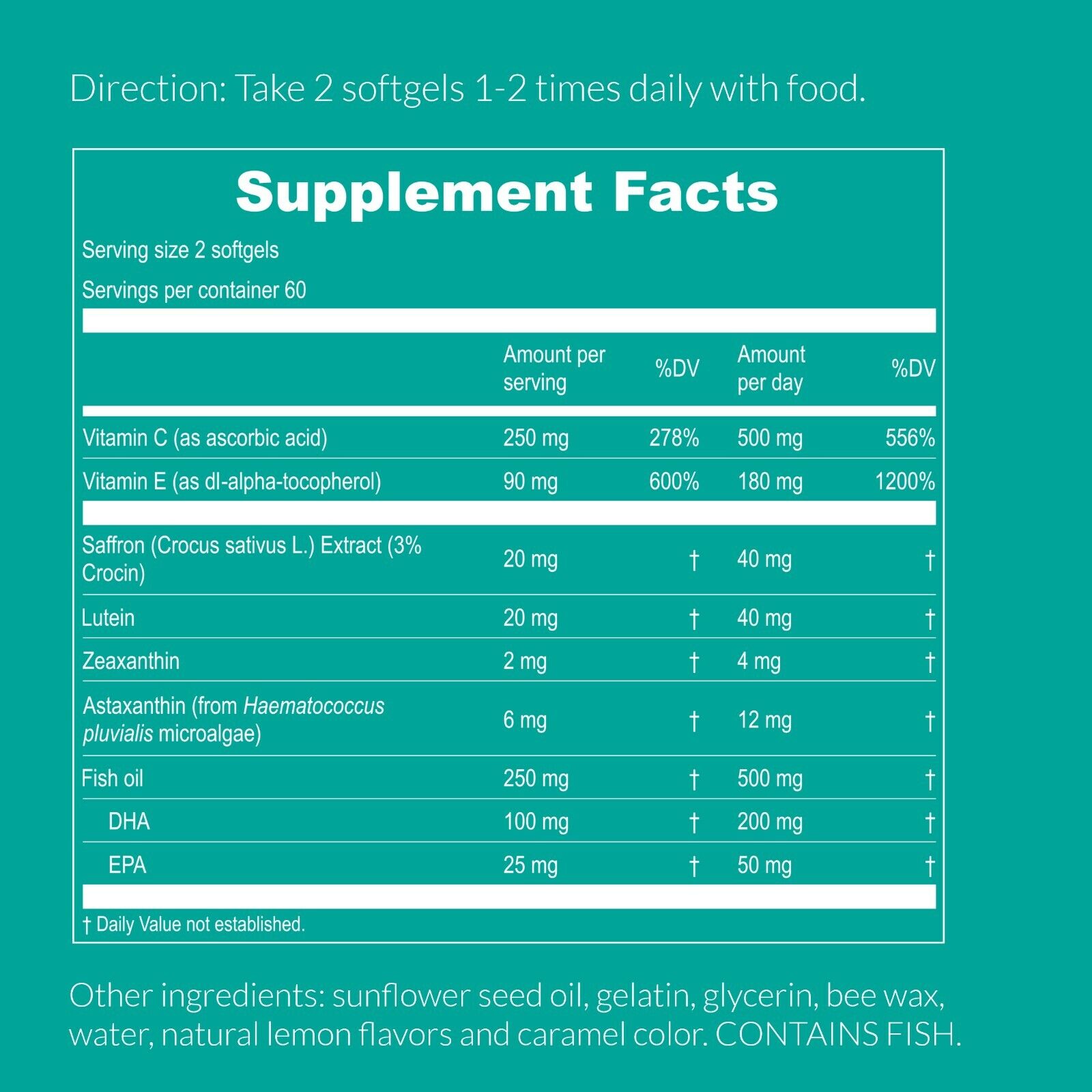 UpNourish AREDS 2 Plus Eye Health Supplement