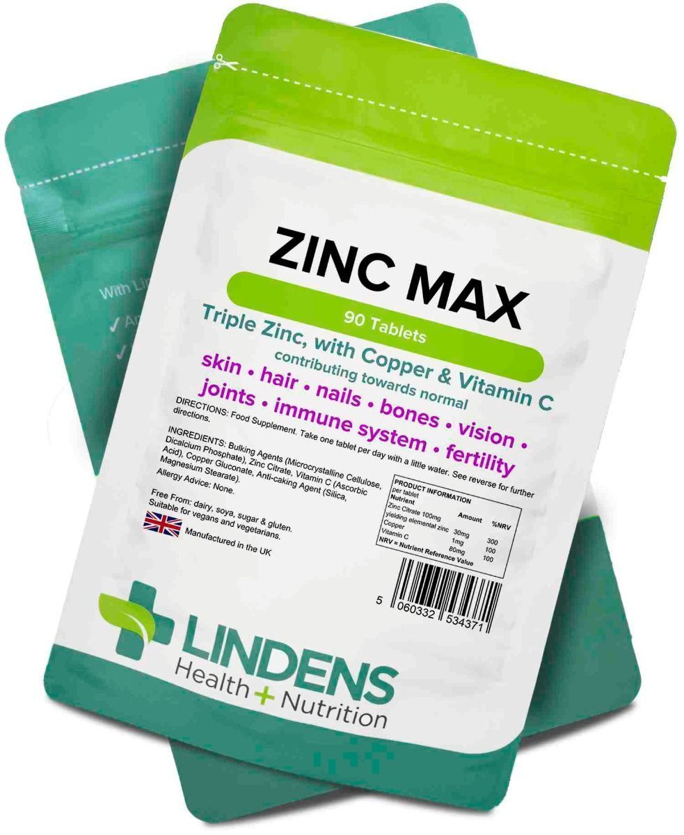 Zinc Max Tablets with Copper & Vitamin C