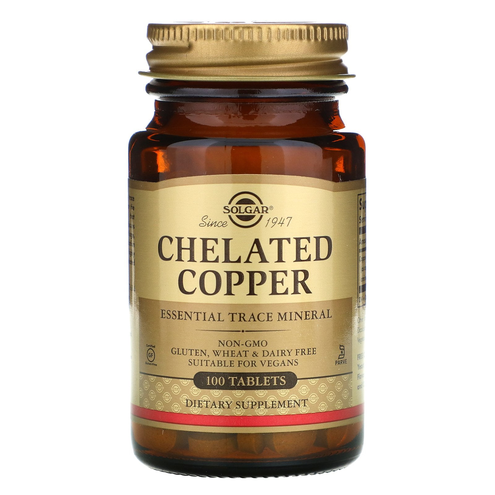 Solgar Copper Chelate Tablets – 100 Count