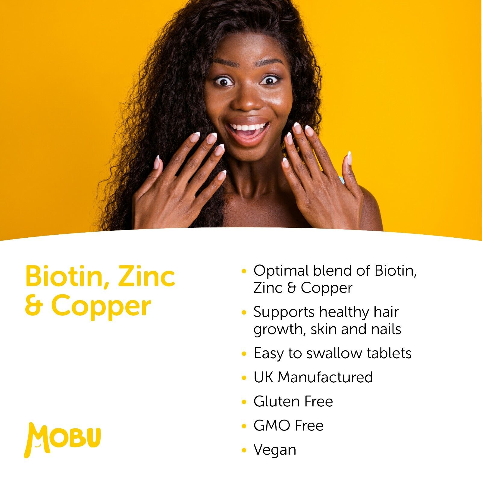 Biotin, Zinc & Copper for Hair, Skin, Nails