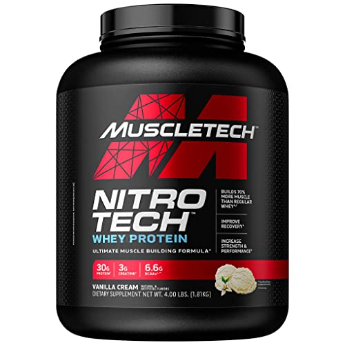 Nitro-Tech Protein Isolate for Muscle Growth, Vanilla