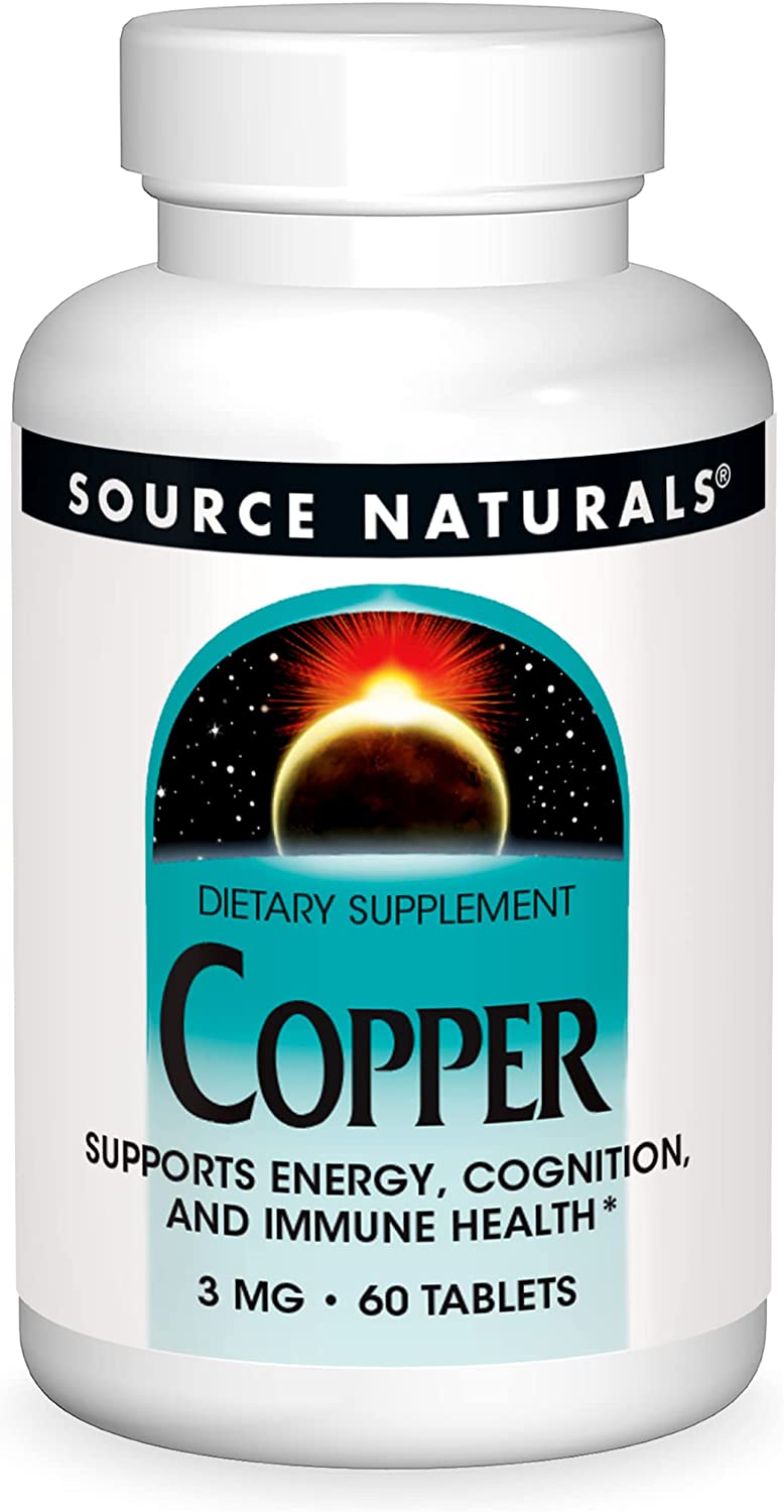 Source Naturals Copper 3mg - 120 Tablets