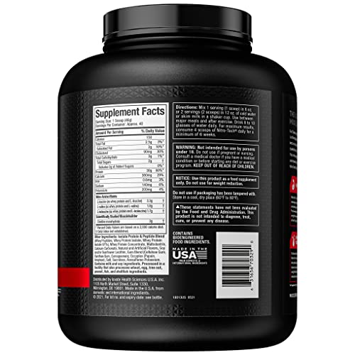 Nitro-Tech Protein Isolate for Muscle Growth, Vanilla