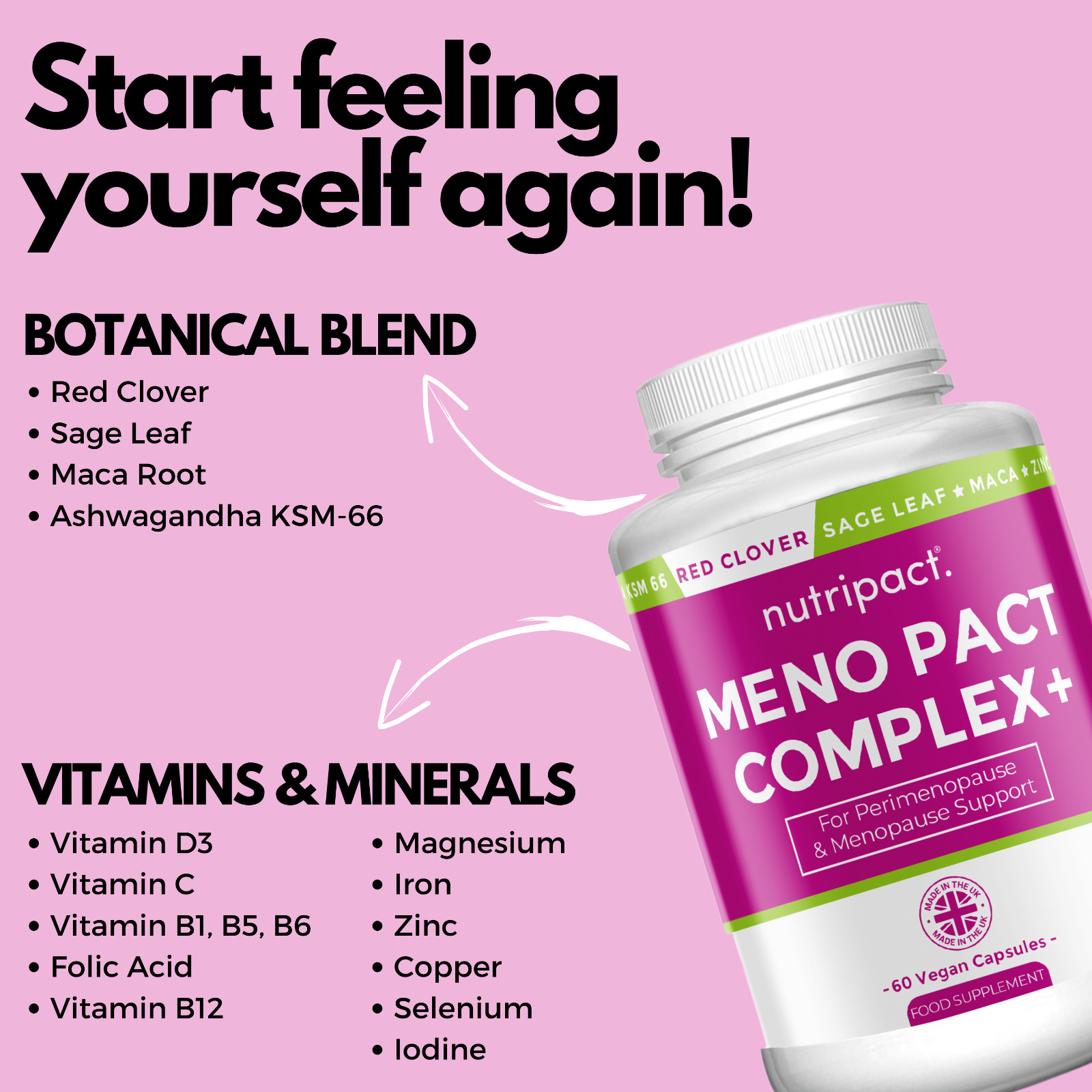 Meno Pact Support Complex for Menopause Relief