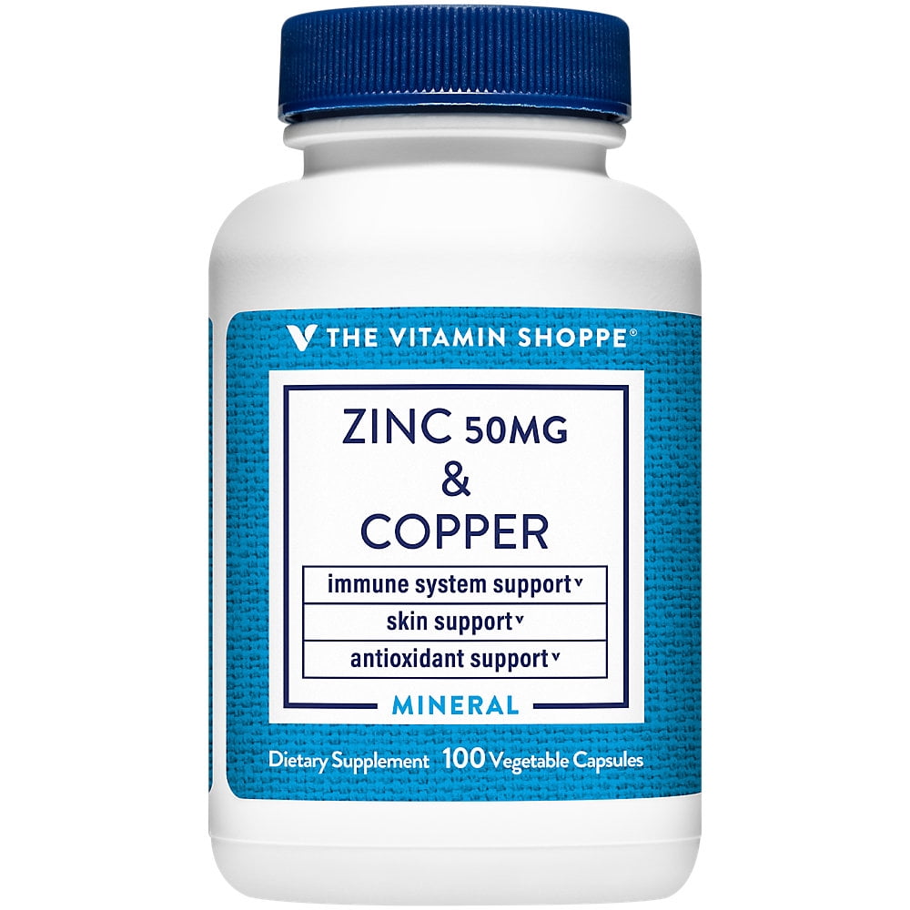 Zinc & Copper for Immune Support - 100 Veg Caps