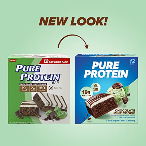 Pure Protein Bars, Chocolate Mint, 12 Count