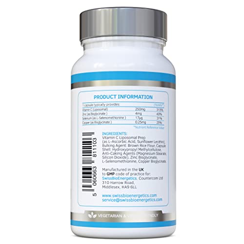 Liposomal Vitamin C with Zinc, Selenium, Copper