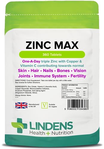 Zinc Max Tablets with Copper and Vitamin C