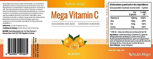 Nutri-Align Mega Vitamin C 1000 mg, 60 Capsules