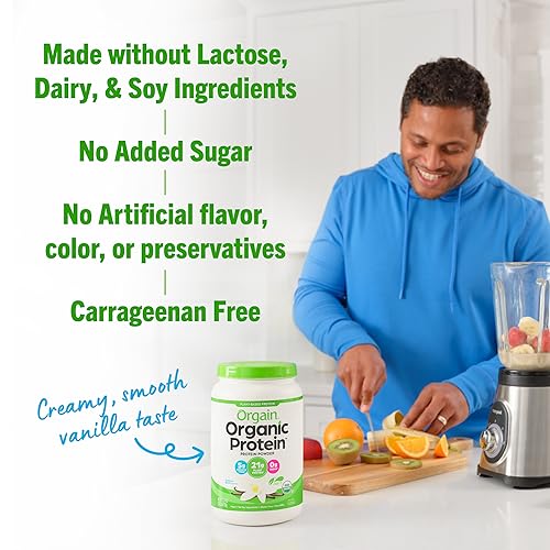 Orgain Organic Chocolate Fudge Protein Powder 2.03 lbs