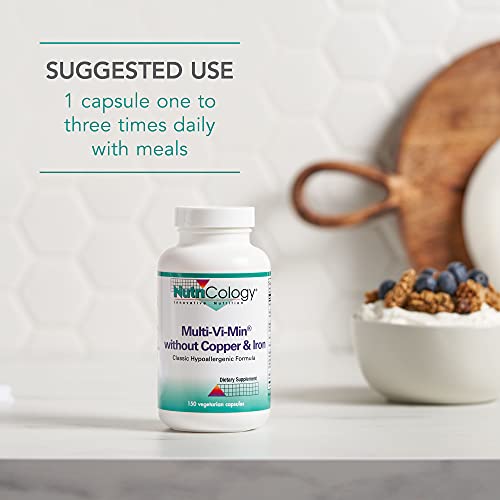 NutriCology Multi-Vi-Min, Hypoallergenic, 150 Veg Capsules