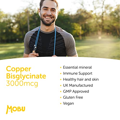 Copper Bisglycinate 3mg – Vegan Immune Support Tablets