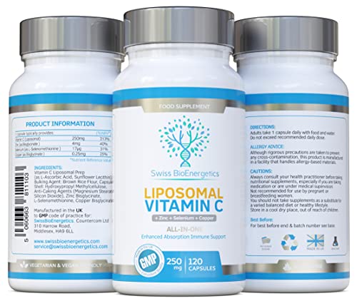 Liposomal Vitamin C with Zinc, Selenium, Copper