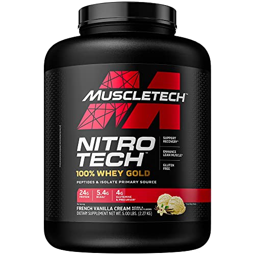 Whey Protein Powder - Nitro-Tech Gold Vanilla 5 lbs