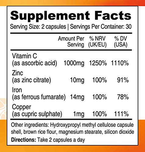 Nutri-Align Mega Vitamin C 1000 mg Capsules