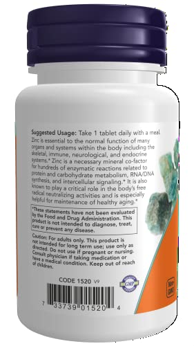 NOW Foods Vegan Zinc for Immune Support 50mg