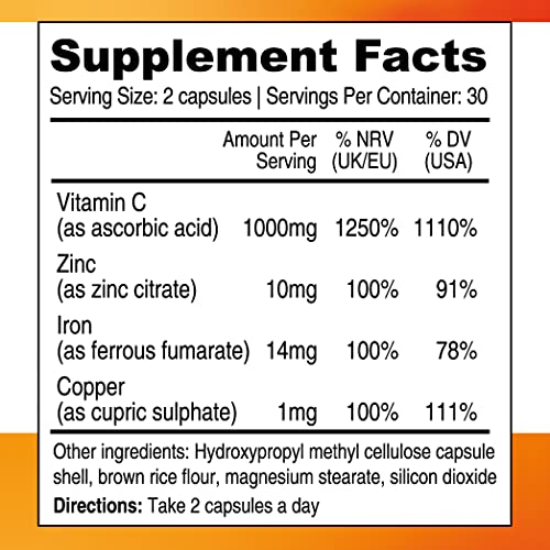 Nutri-Align Mega Vitamin C 1000 mg, 60 Capsules