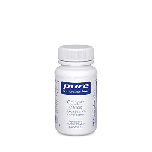 Pure Encapsulations Copper Citrate - 60 Veggie Caps